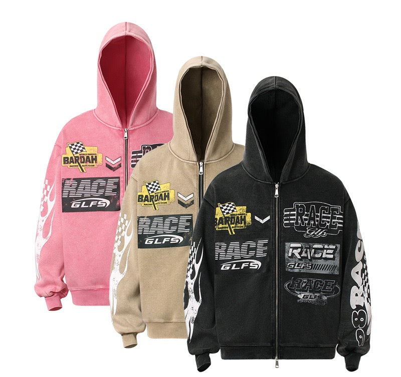Madxmarx Racing Graphic Zip Hoodie