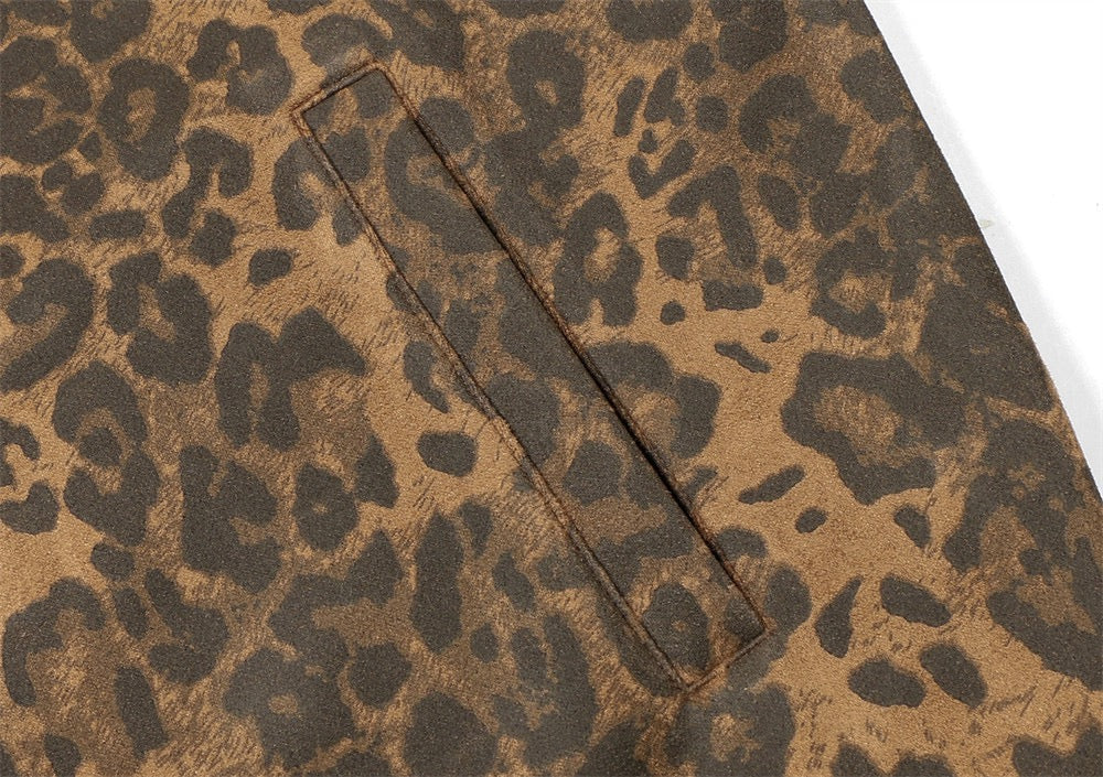 Madxmarx Leopard Stripe Performance Mesh Track Jacket