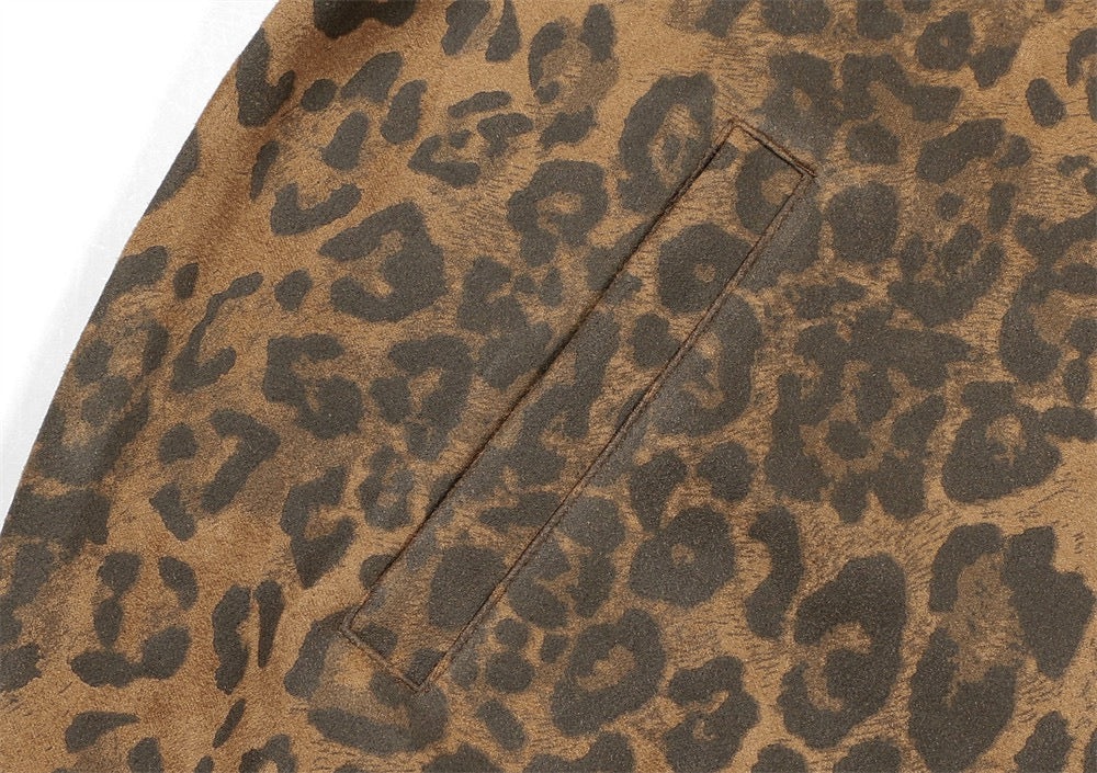 Madxmarx Leopard Stripe Performance Mesh Track Jacket