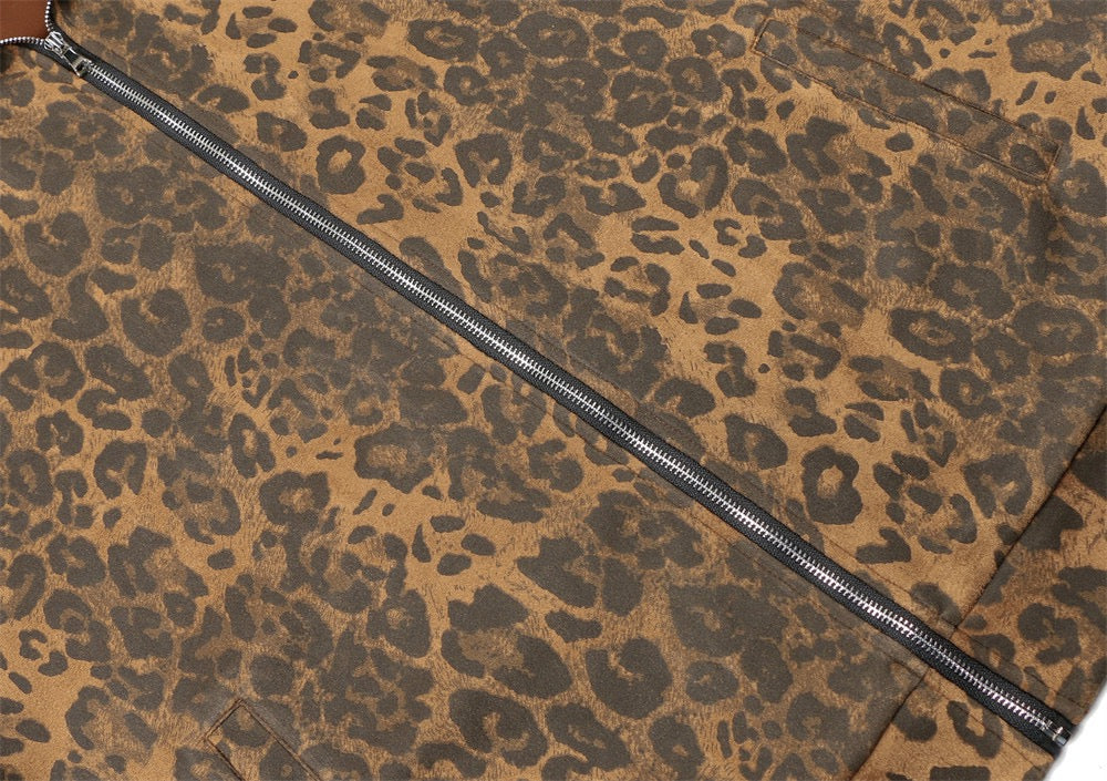 Madxmarx Leopard Stripe Performance Mesh Track Jacket