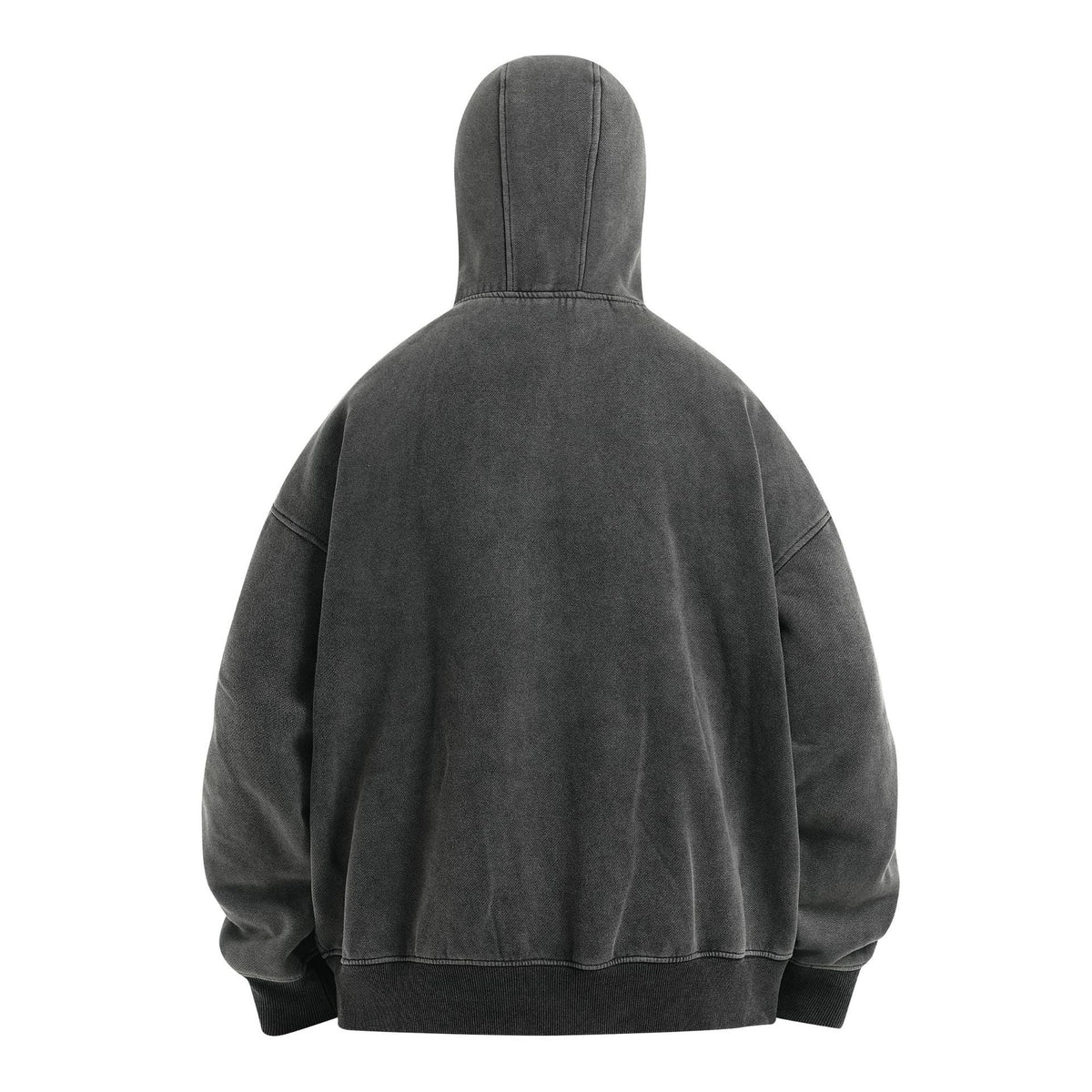 Madxmarx Full-Zip Masked Washed Hoodie