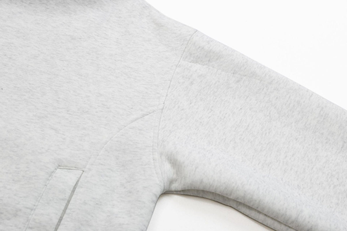 Madxmarx Minimal High-Neck Zip Hoodie