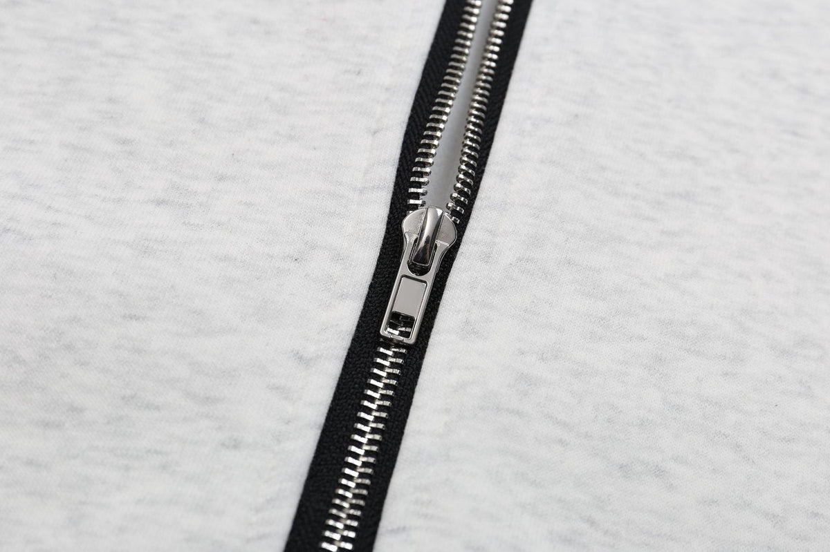 Madxmarx Minimal High-Neck Zip Hoodie
