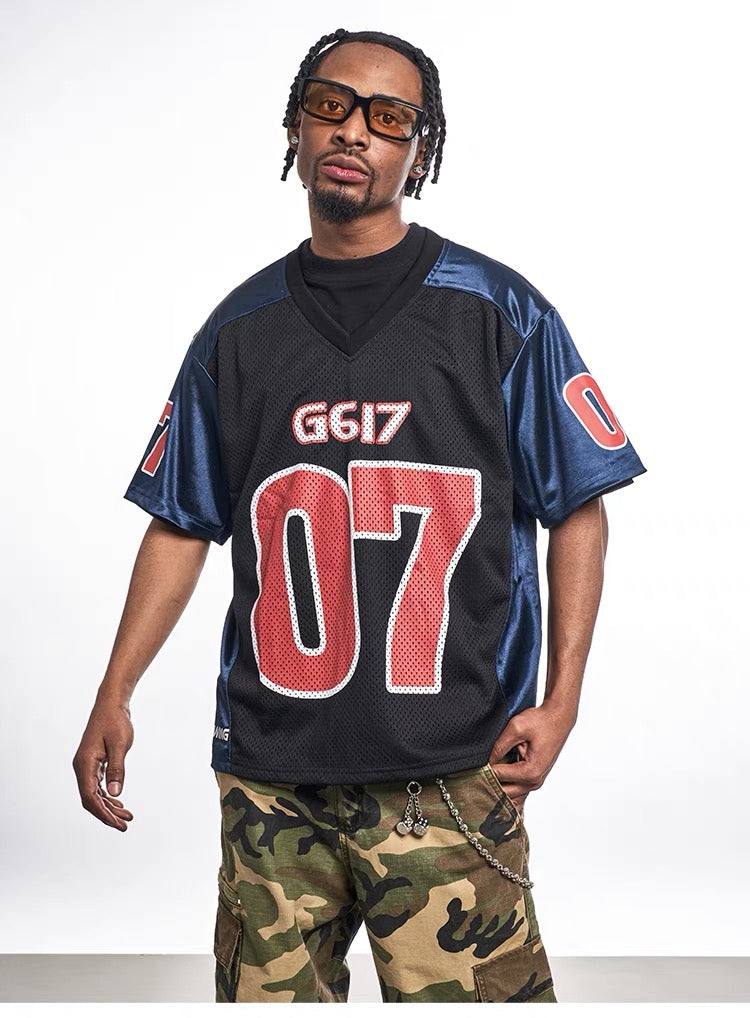 Madxmarx Varsity Block Mesh Jersey Tee