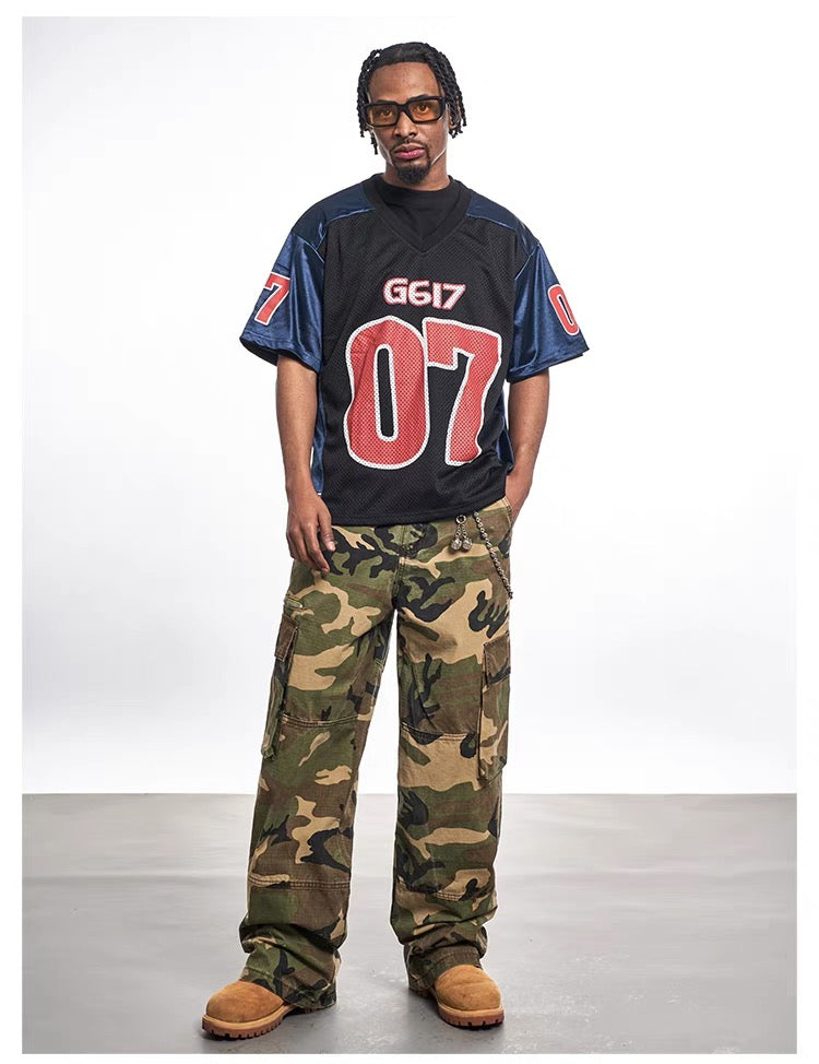 Madxmarx Varsity Block Mesh Jersey Tee