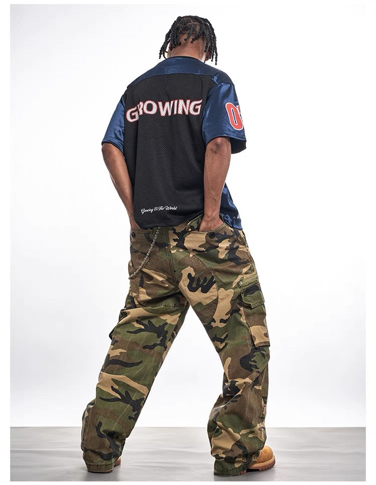 Madxmarx Varsity Block Mesh Jersey Tee