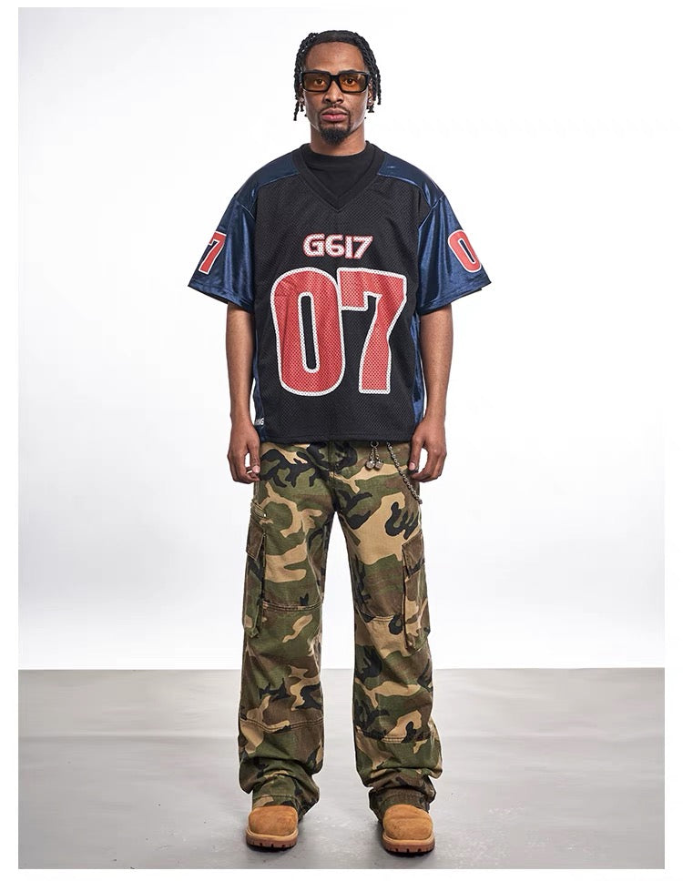 Madxmarx Varsity Block Mesh Jersey Tee