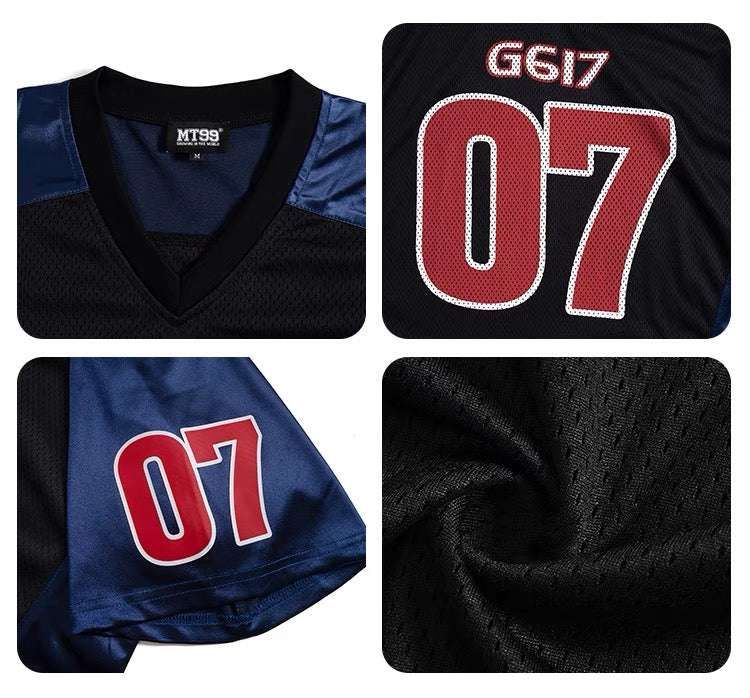 Madxmarx Varsity Block Mesh Jersey Tee