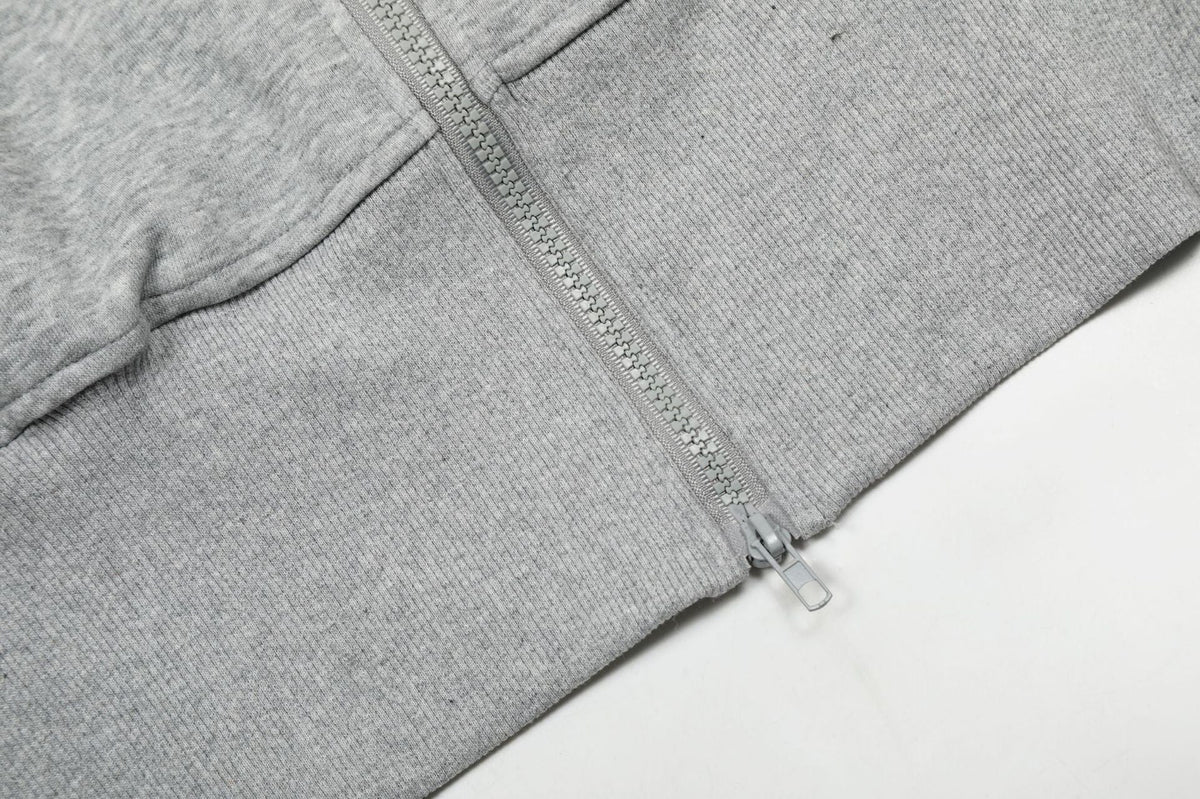Madxmarx Kurzer Kapuzenpullover mit Perlenbesatz