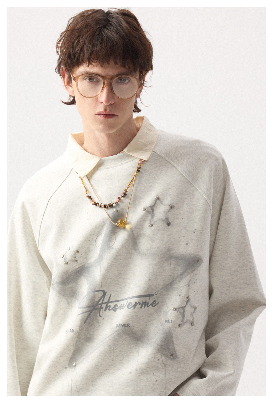 Madxmarx Cosmic Star Langarm-T-Shirt mit Grafik
