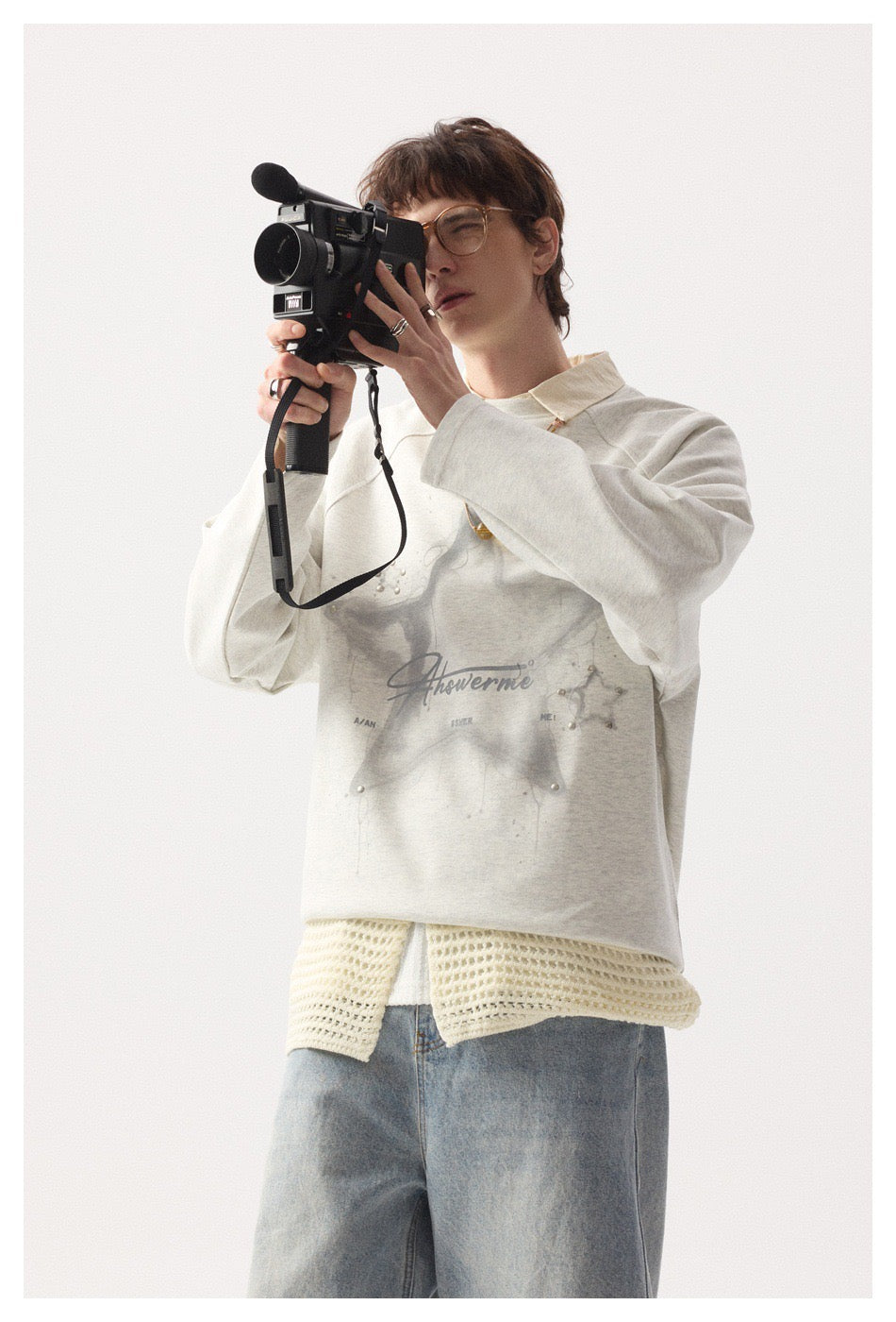 Madxmarx Cosmic Star Langarm-T-Shirt mit Grafik