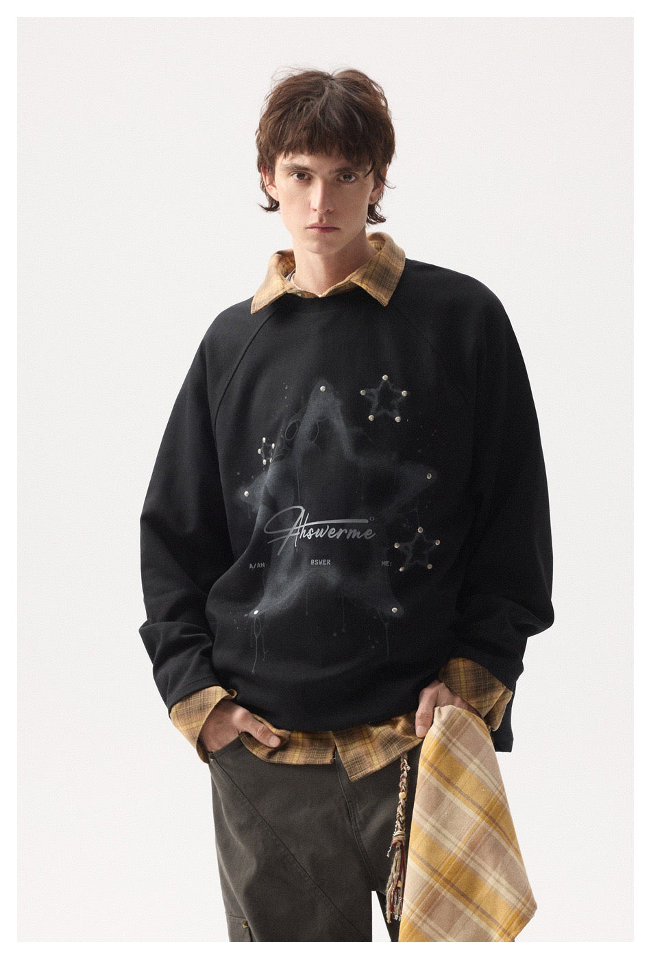 Madxmarx Cosmic Star Langarm-T-Shirt mit Grafik