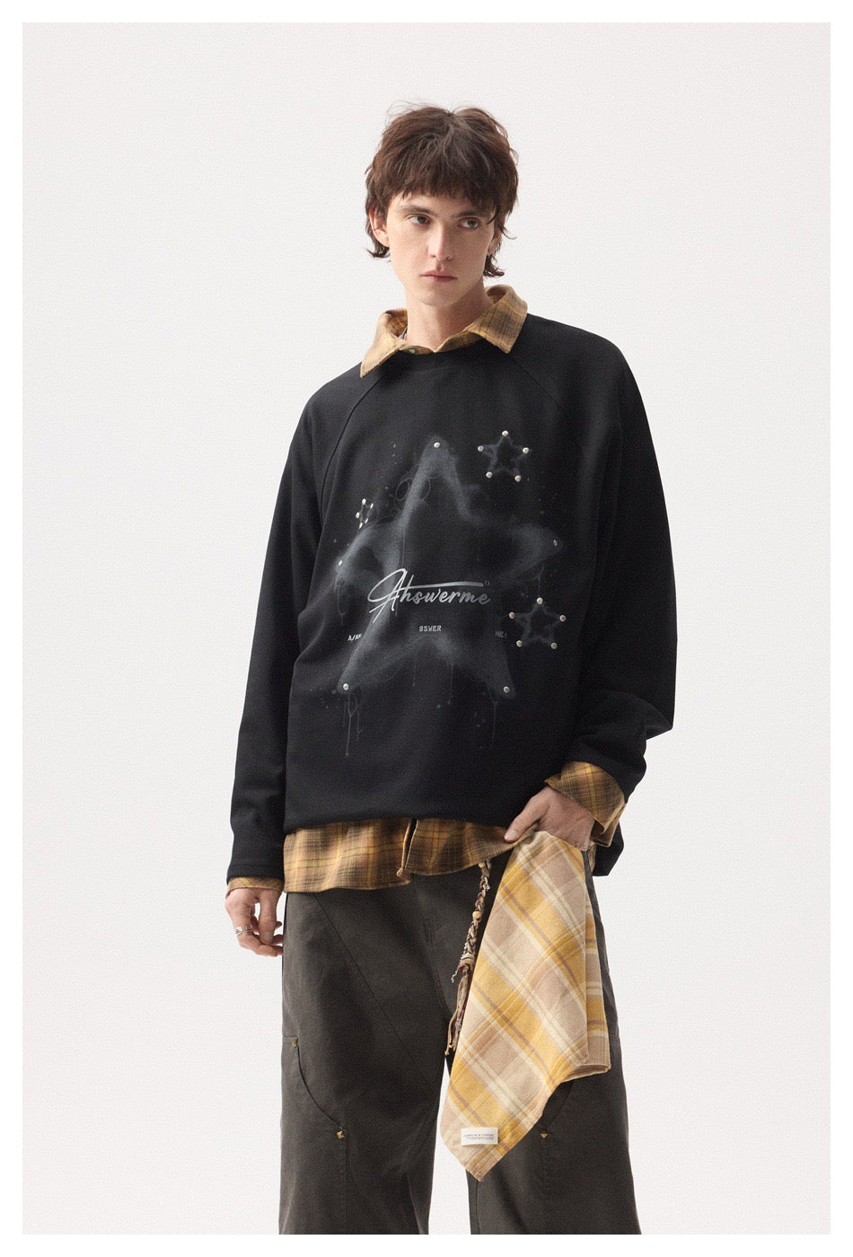 Madxmarx Cosmic Star Langarm-T-Shirt mit Grafik