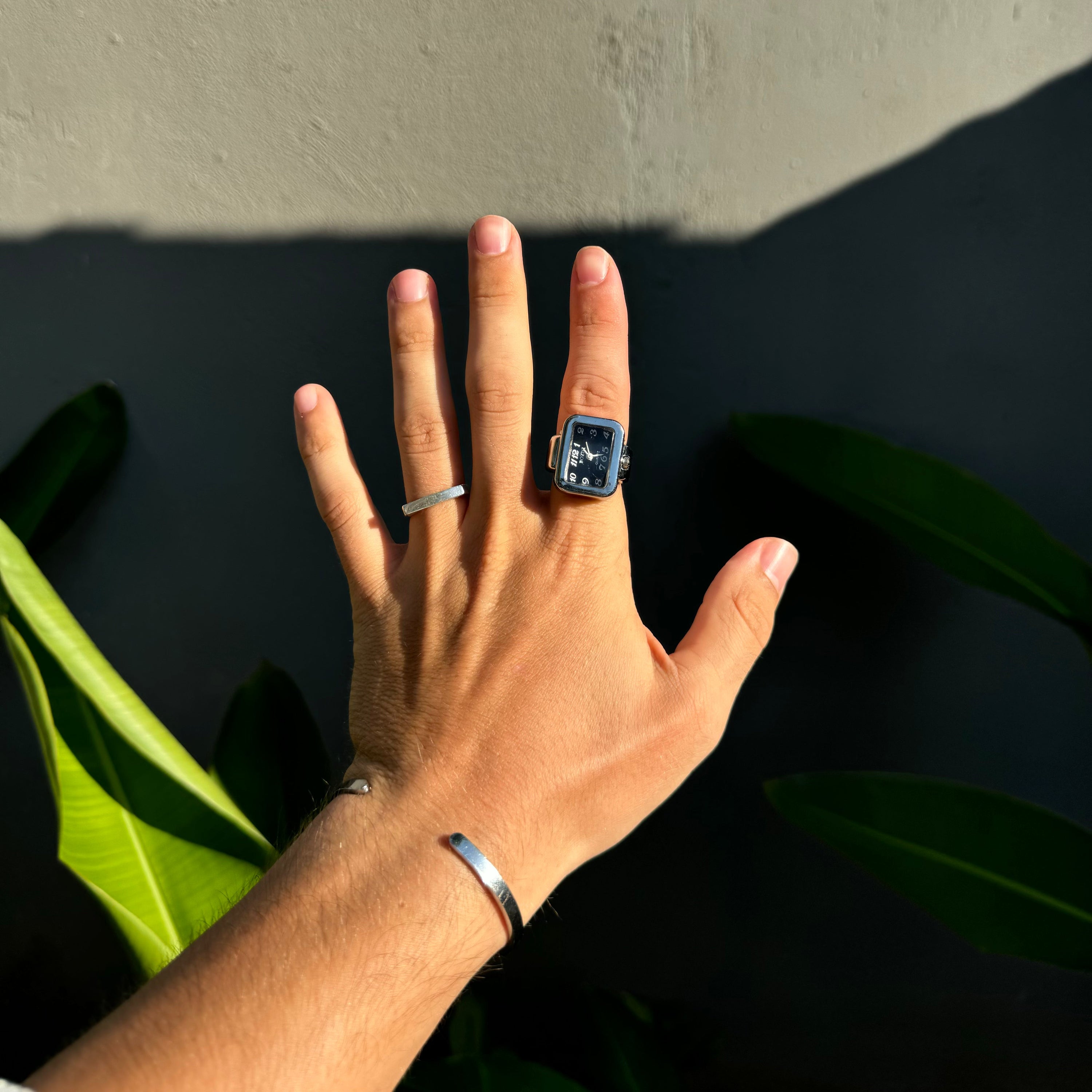Vintage Watch Ring I Silver Black