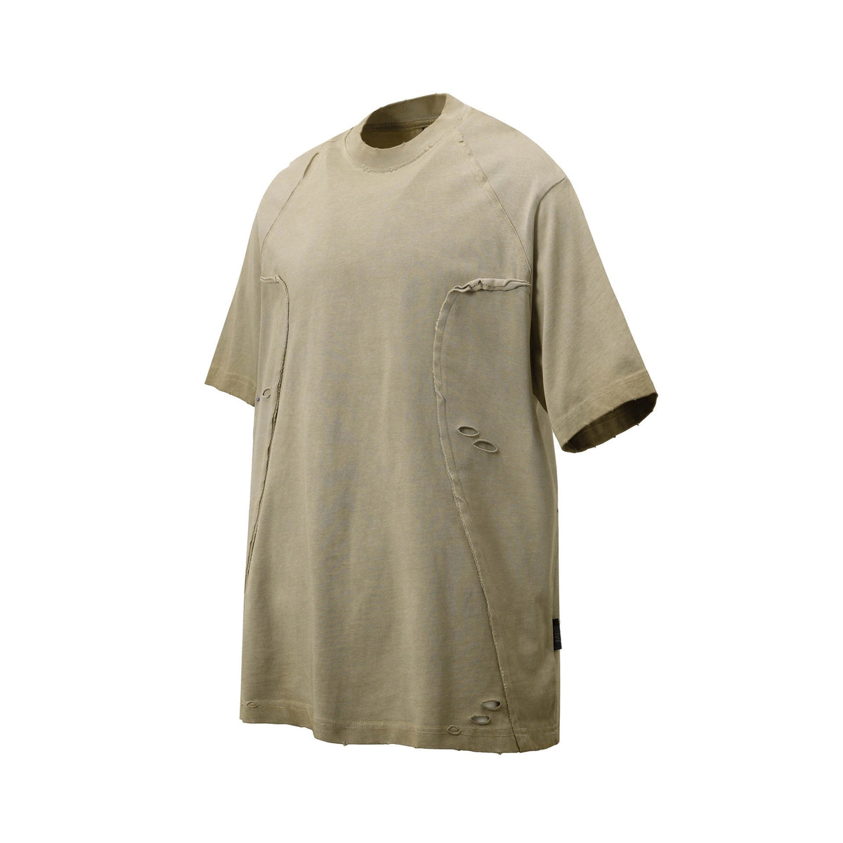 Madxmarx Distressed Panel Short Sleeve Tee