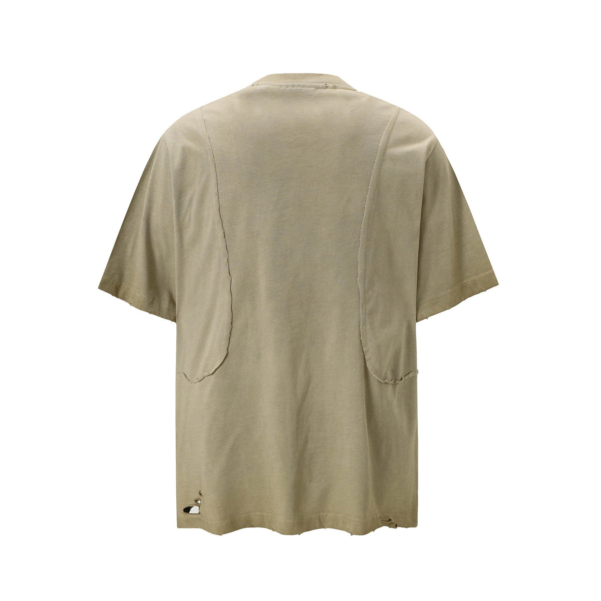Madxmarx Distressed Panel Short Sleeve Tee