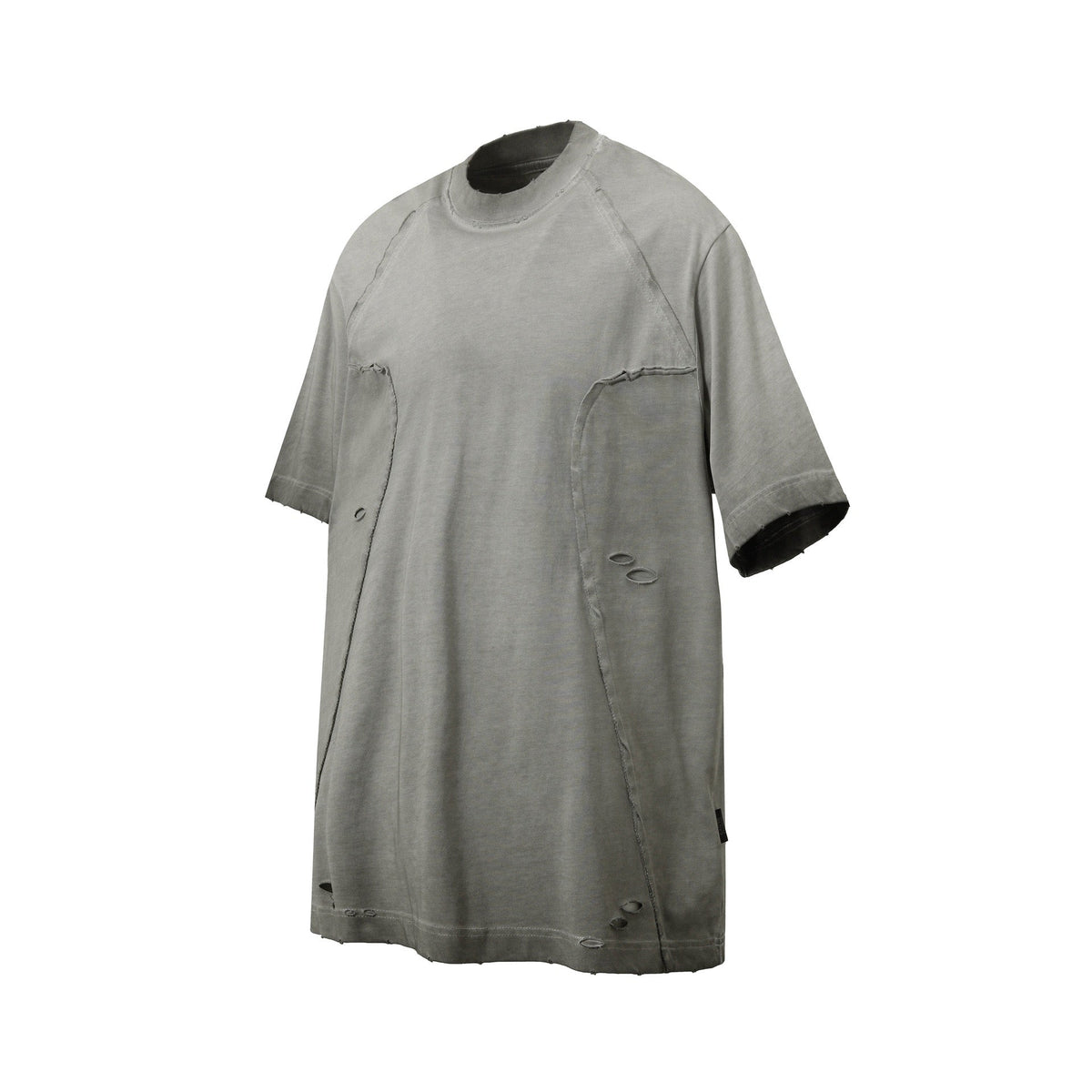 Madxmarx Distressed Panel Short Sleeve Tee