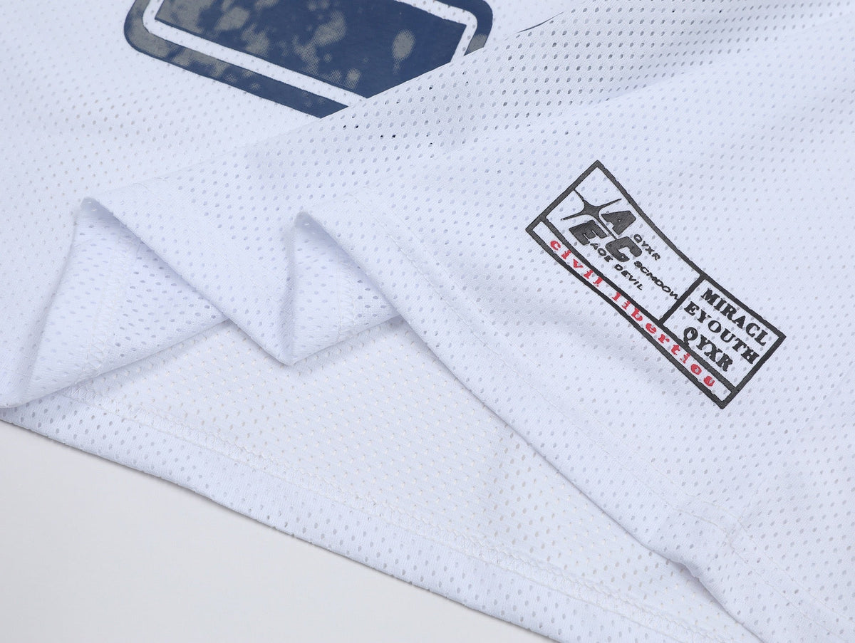 Madxmarx Split Mesh Sports Graphic Tee