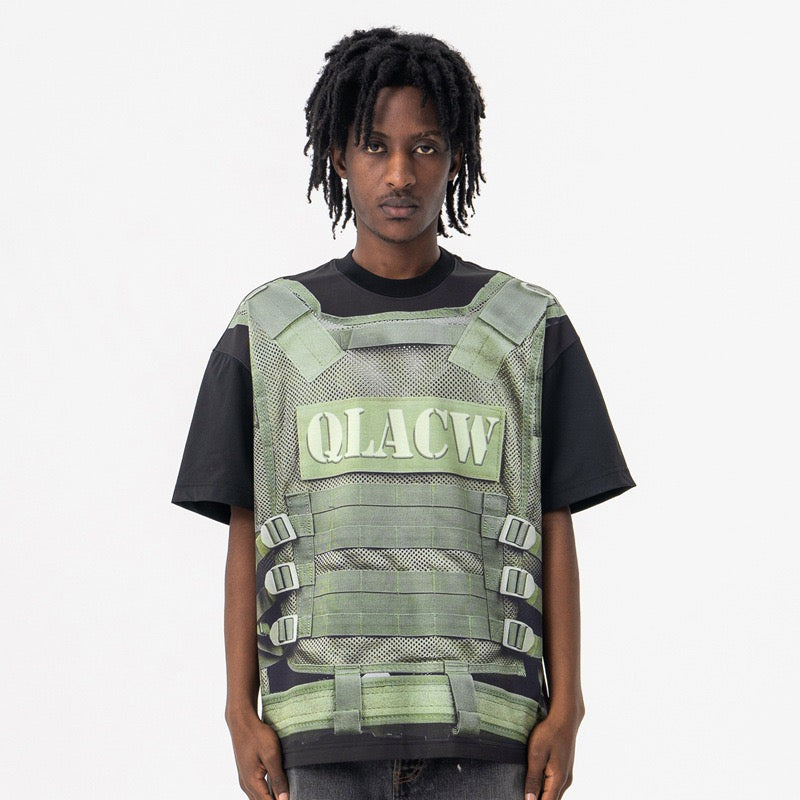 Madxmarx Tactical Vest Graphic Tee