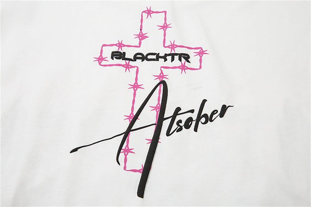 Madxmarx Pink Flame ATSOBER Graphic Tee