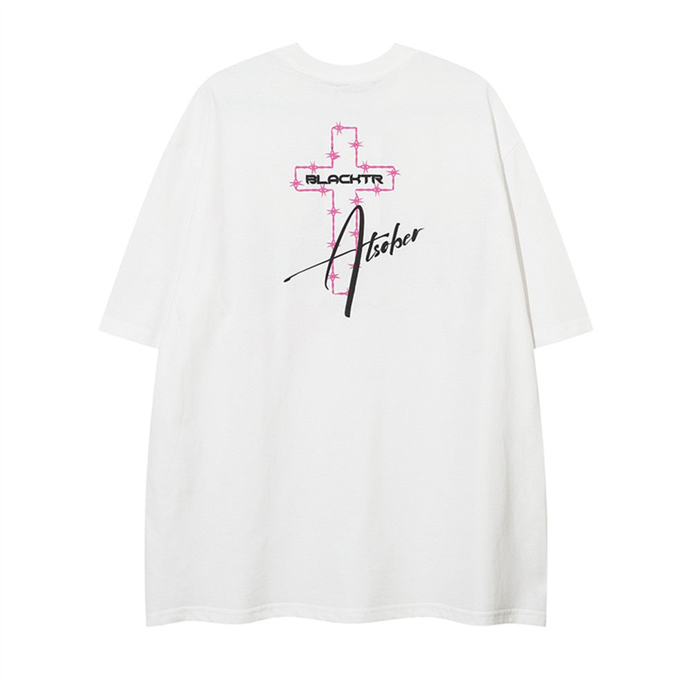 Madxmarx Pink Flame ATSOBER Graphic Tee