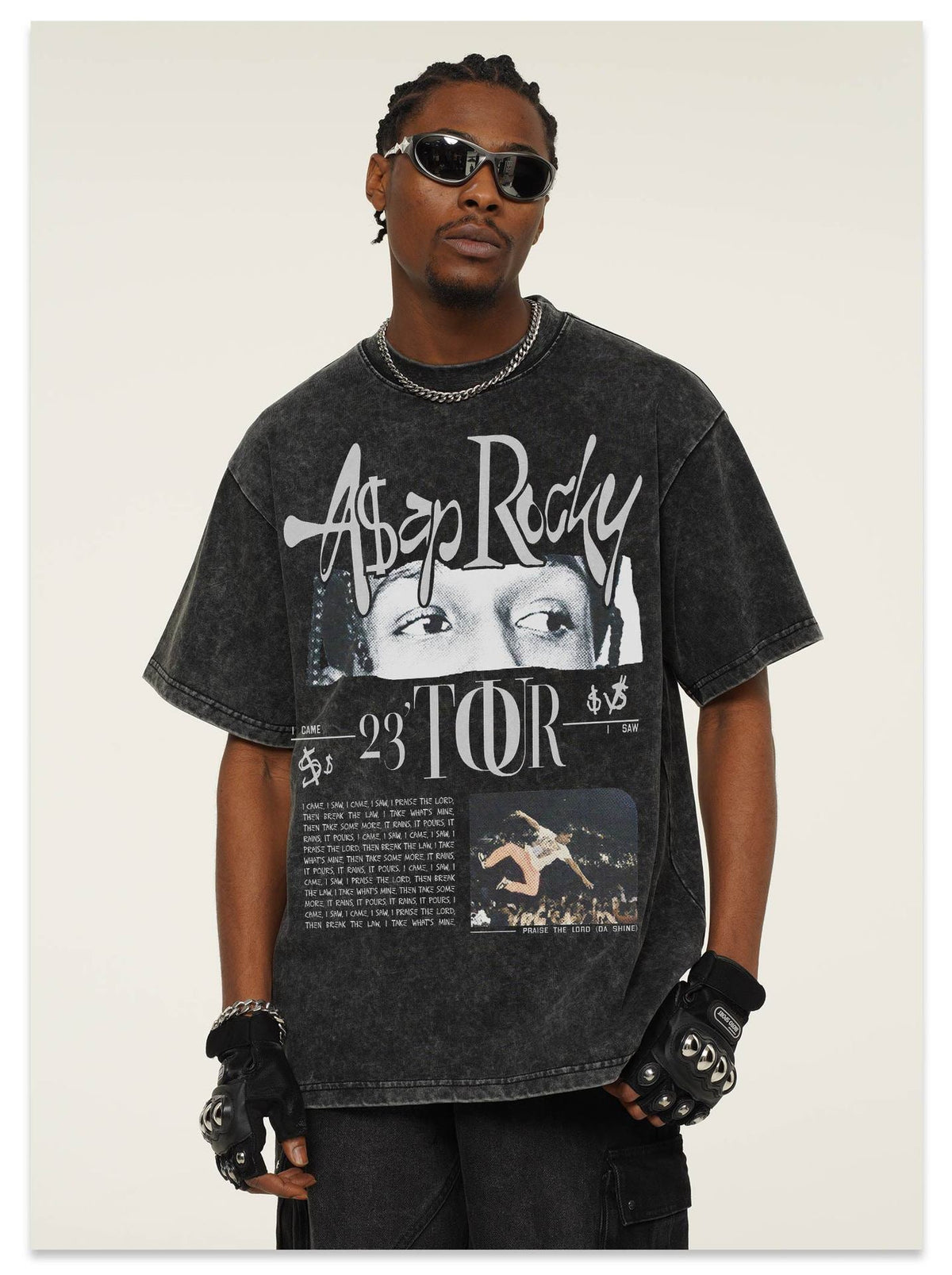 Madxmarx A$AP Rocky Tour Grafik-T-Shirt
