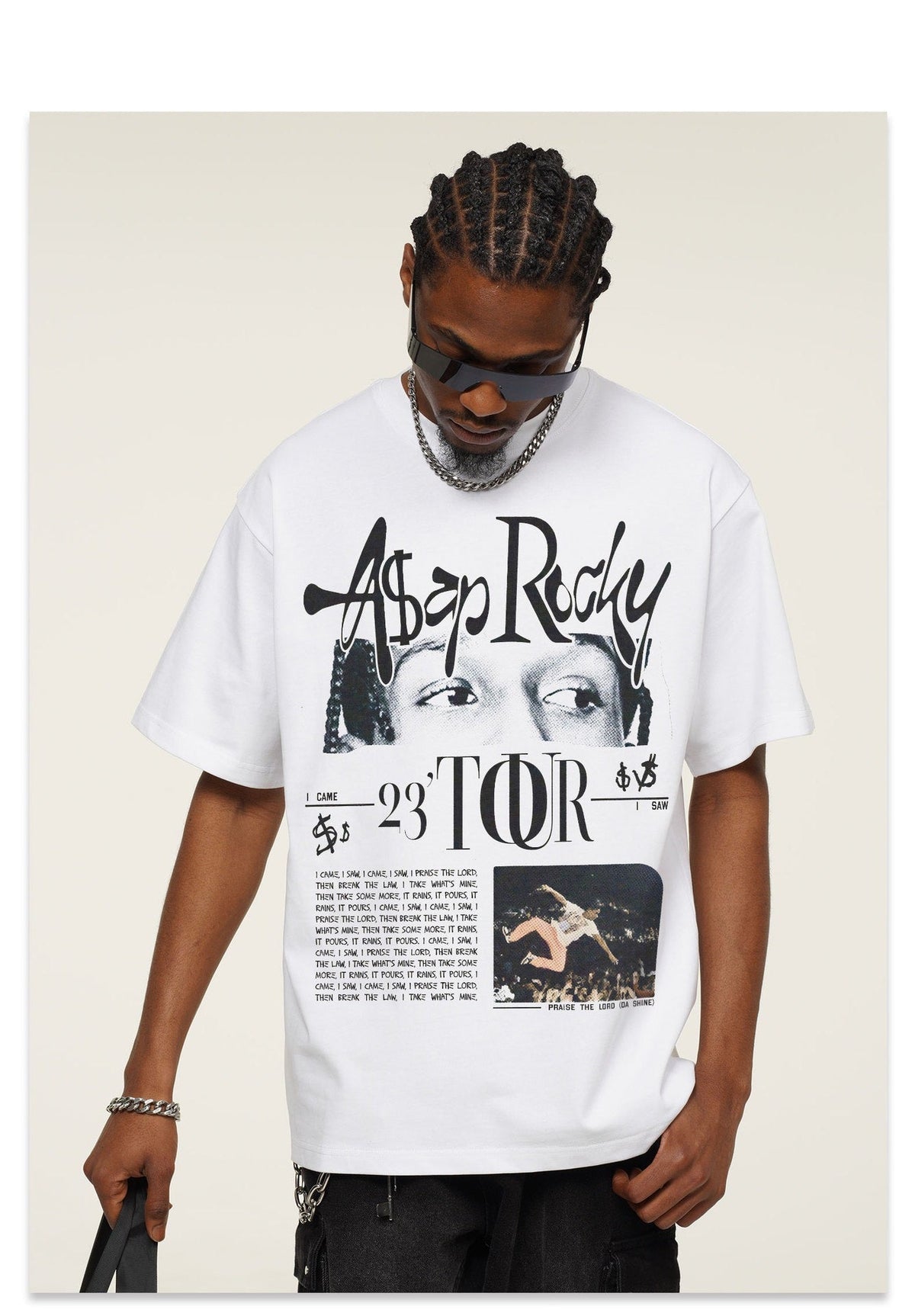 Madxmarx A$AP Rocky Tour Grafik-T-Shirt