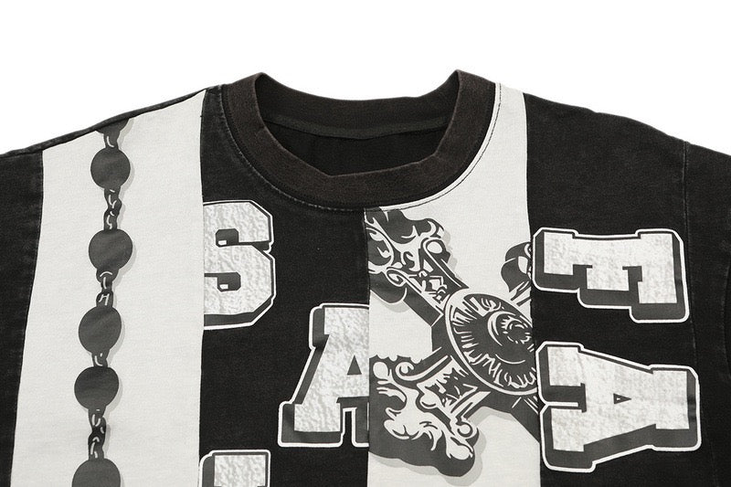 Madxmarx Cross Panel Graphic Tee