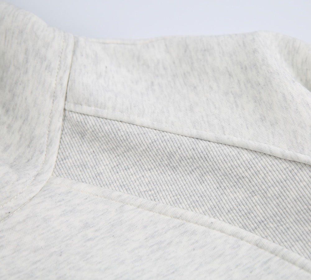 Madxmarx Essential Half-Zip Cropped Hoodie