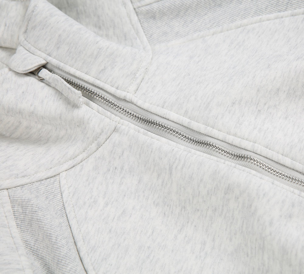 Madxmarx Essential Half-Zip Cropped Hoodie