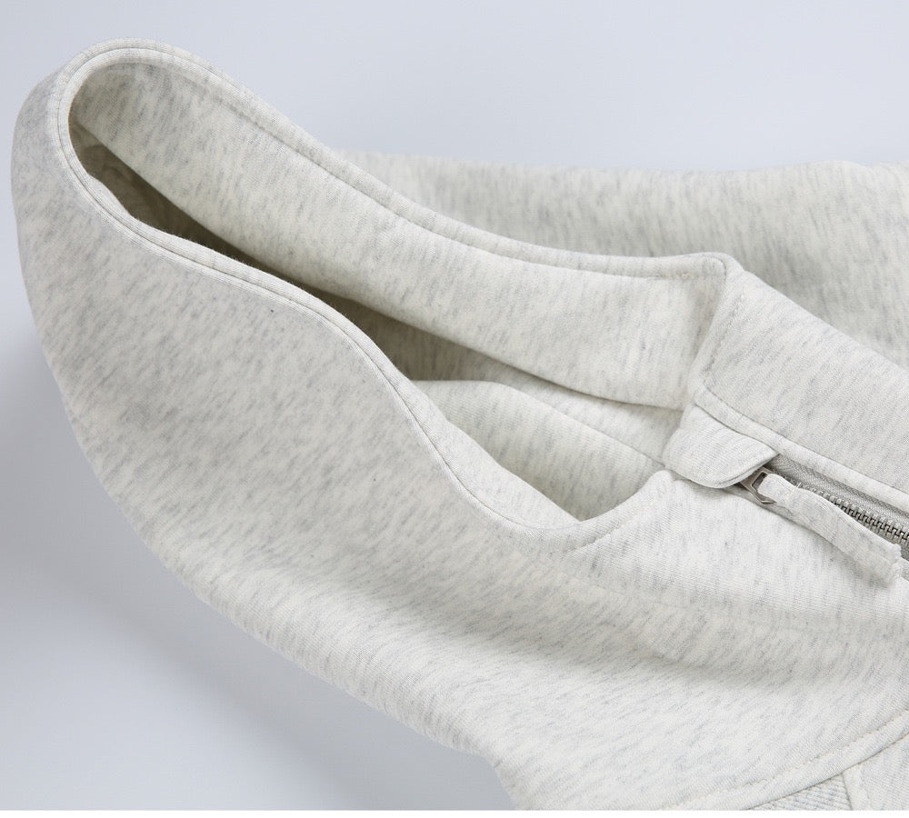 Madxmarx Essential Half-Zip Cropped Hoodie