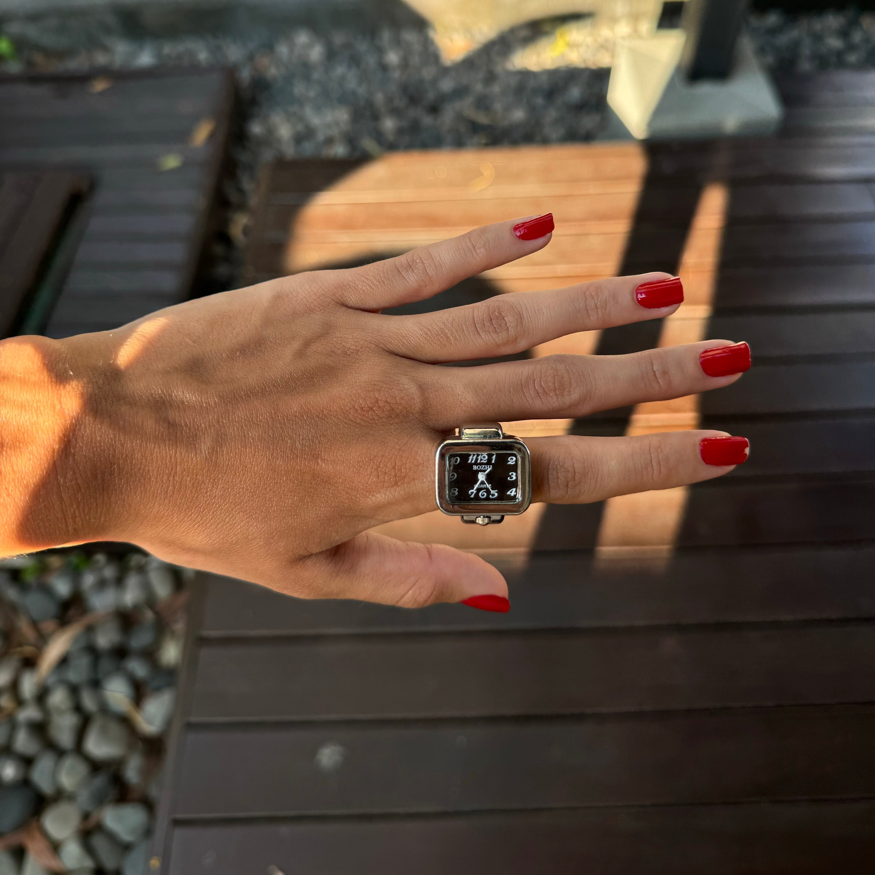 Vintage Watch Ring I Silver Black