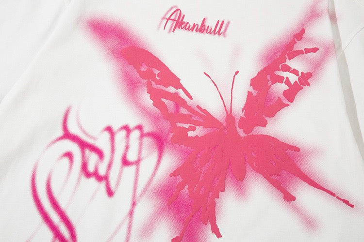 Madxmarx Butterfly Graffiti Graphic Tee