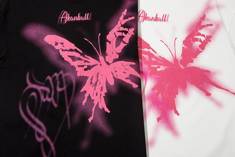 Madxmarx Butterfly Graffiti Graphic Tee