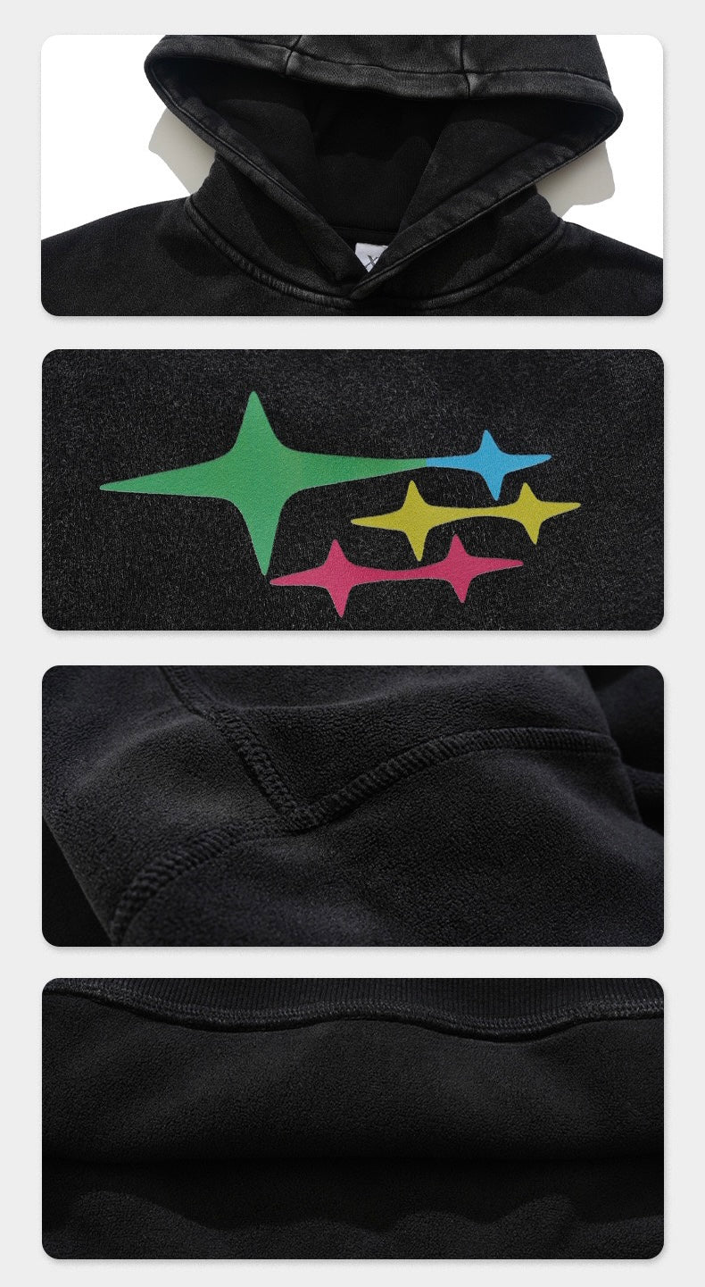 Madxmarx Graphic Washed Pullover Hoodie