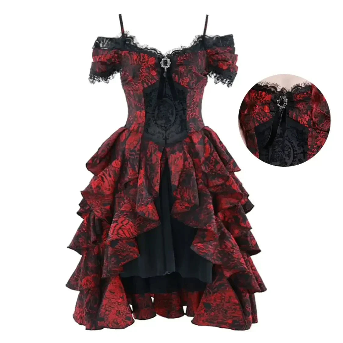 dress lace brooch