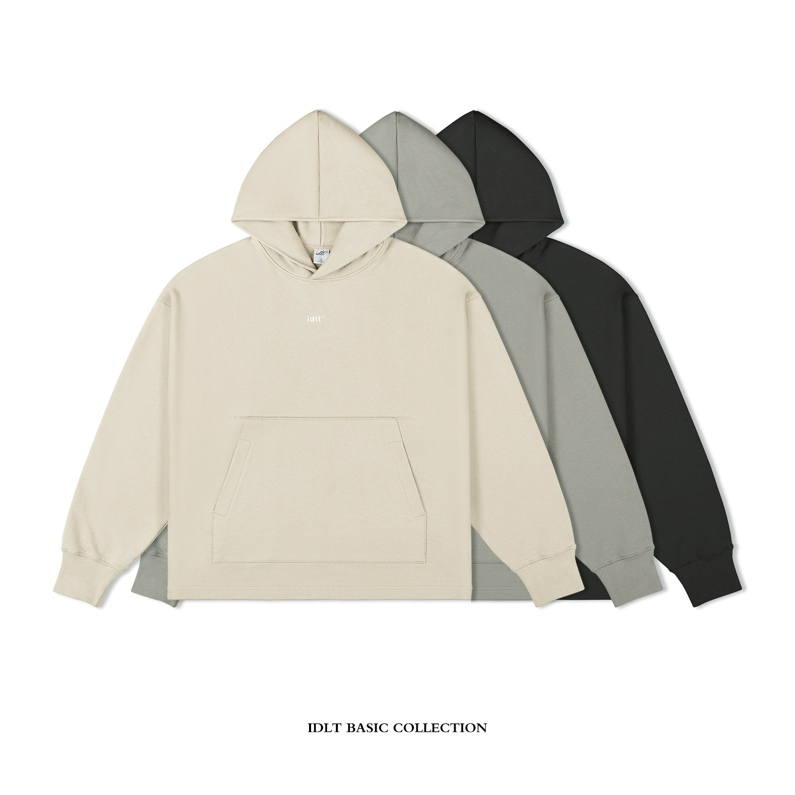 Logo Print Basic Hoodie