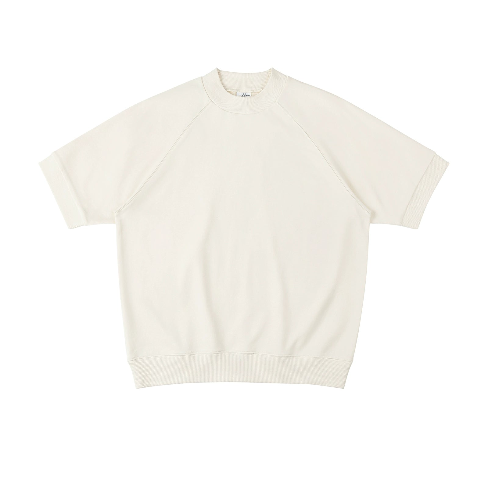 Sudadera holgada de manga corta y raglán