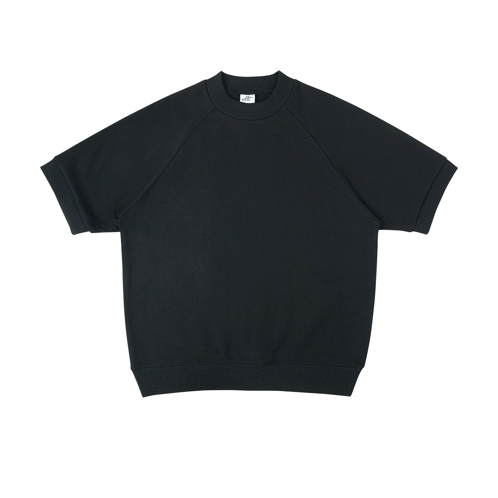 Sudadera holgada de manga corta y raglán