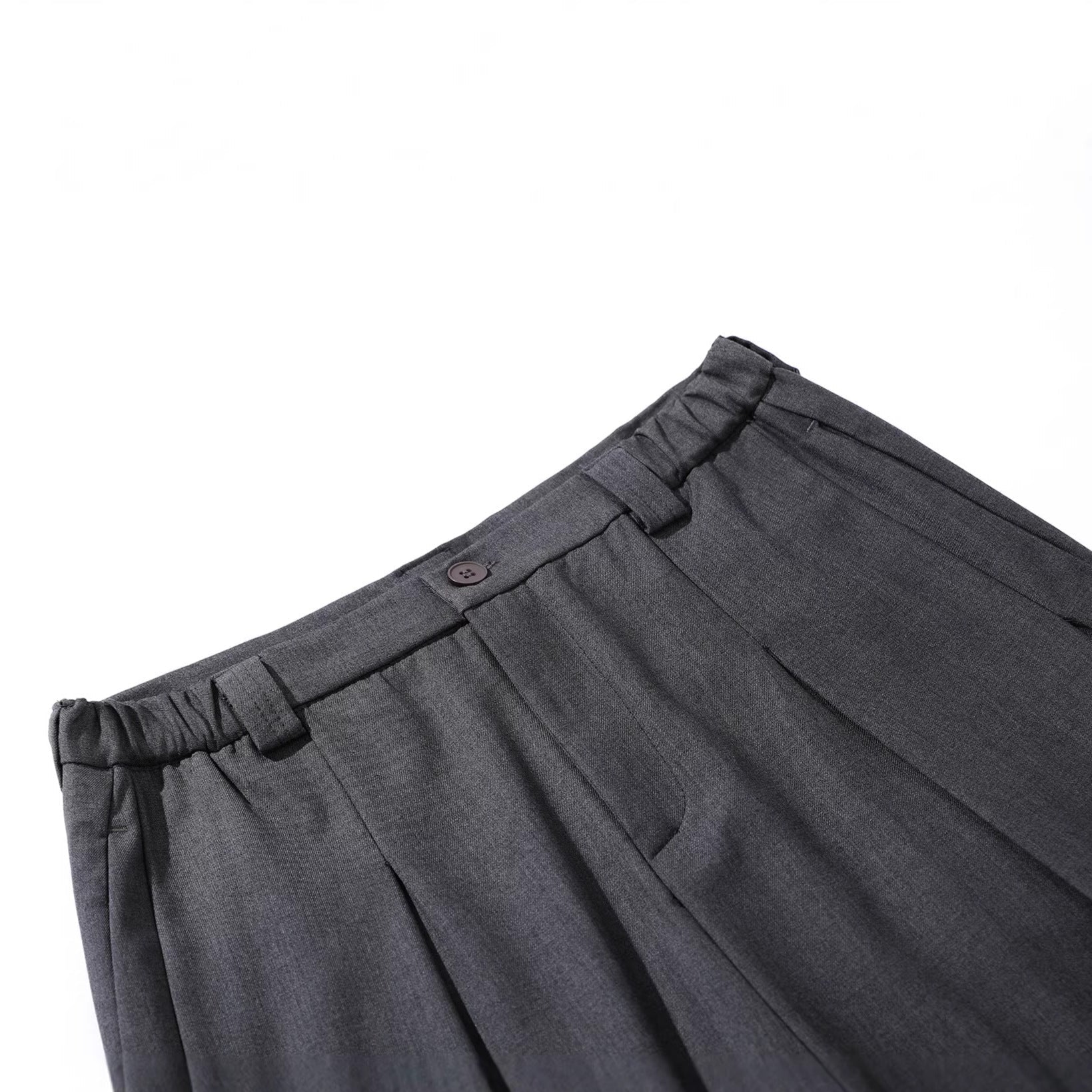 Drape Pleats Cropped Jort