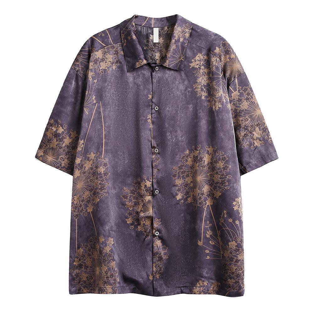 All-Over Printed Flowers Shirt - MADXMARX