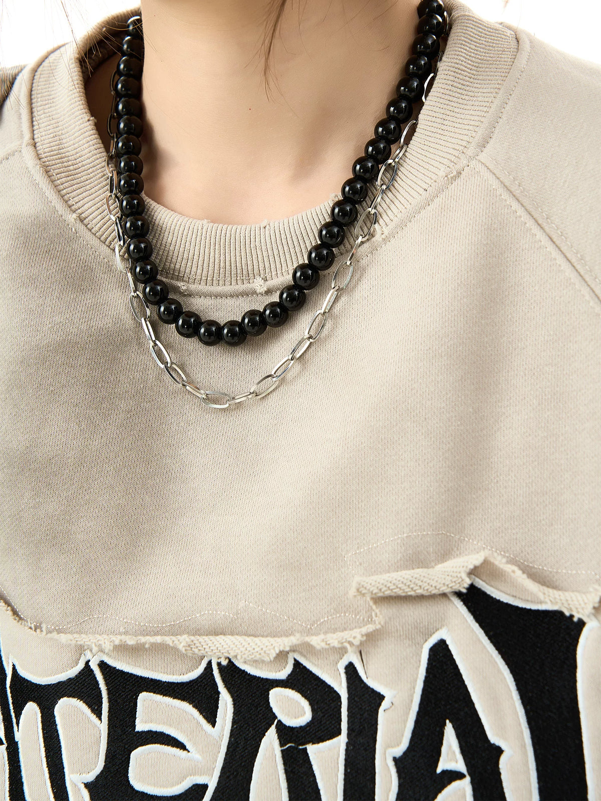 Patchwork Oversize Sweatshirt Na2928-K