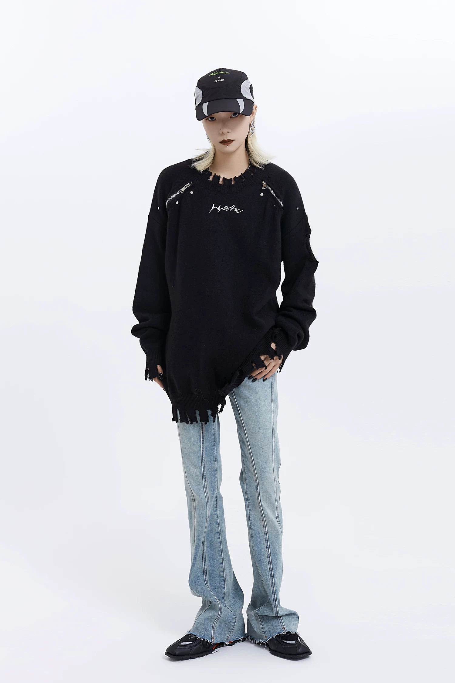 Fade Seam Flare Denim Jeans