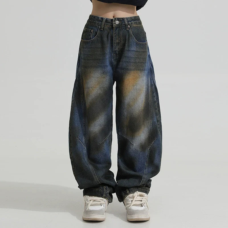 Wide-Leg Fleece Machete Jeans