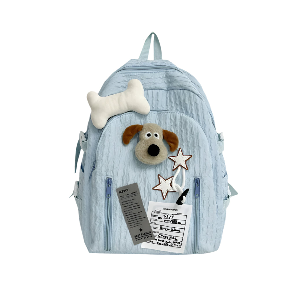 Gromit Dog Backpack with Plush Bone & Star Charms