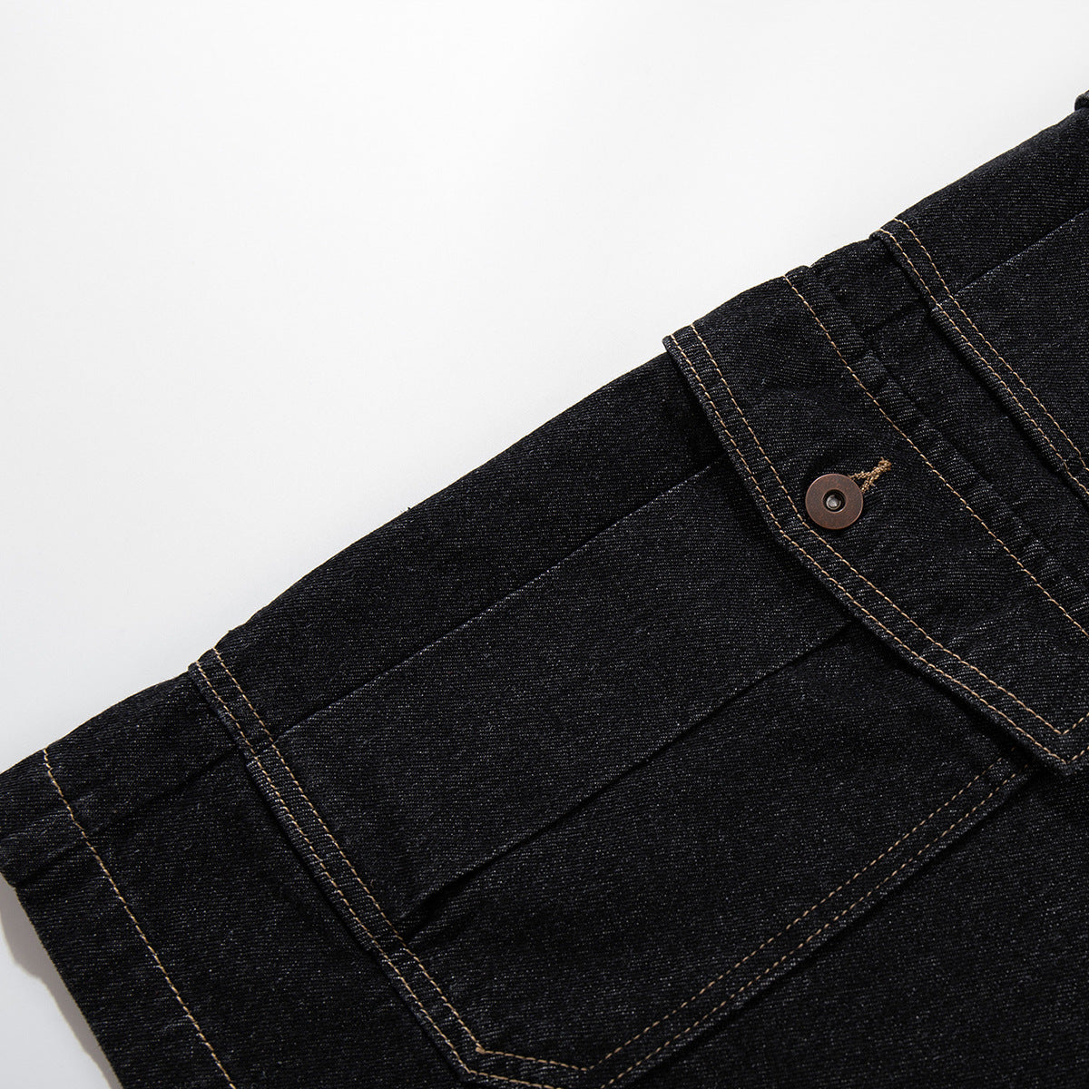 Wide Cargo Denim Jort