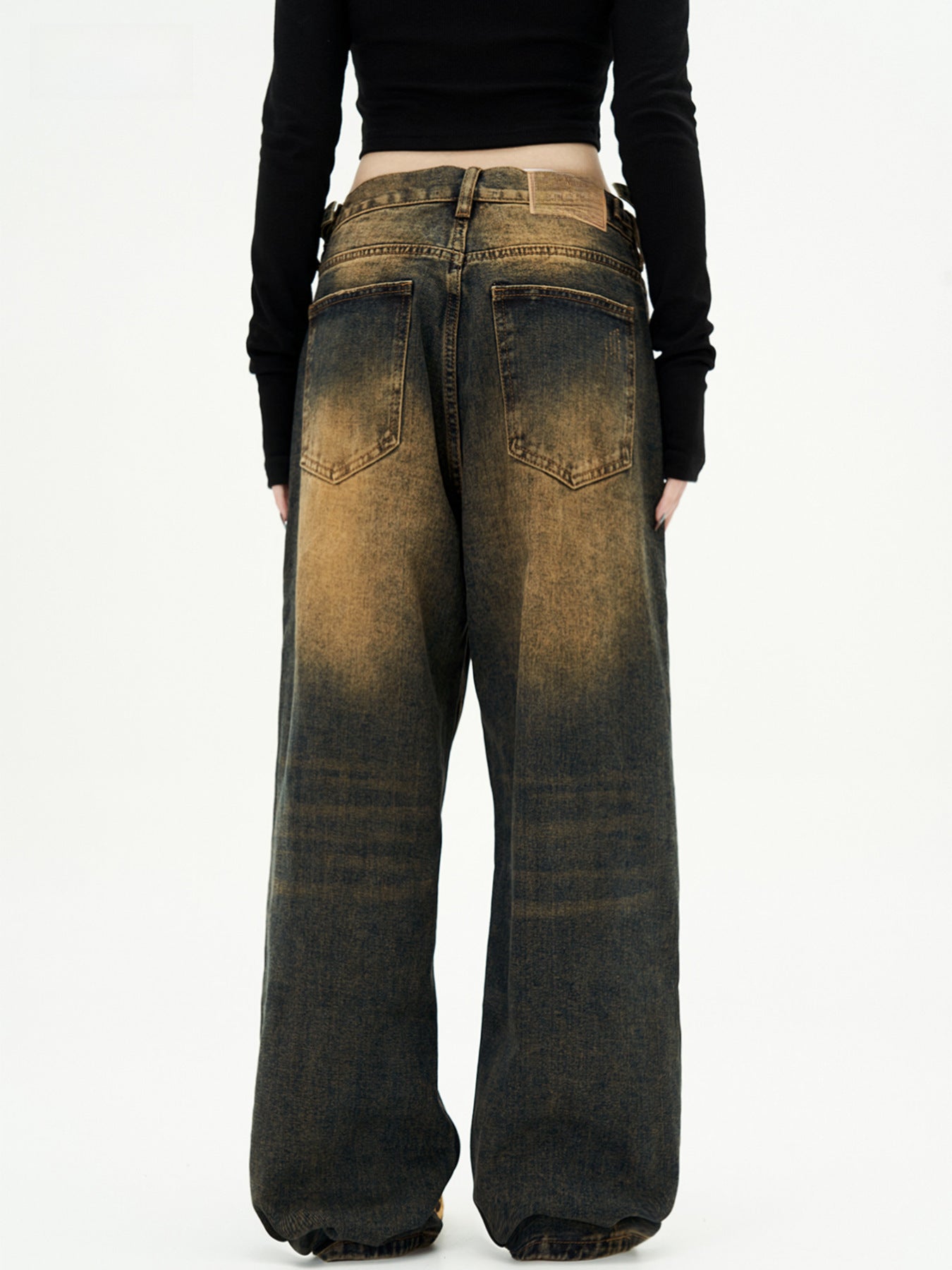 Jean droit vintage rouillé
