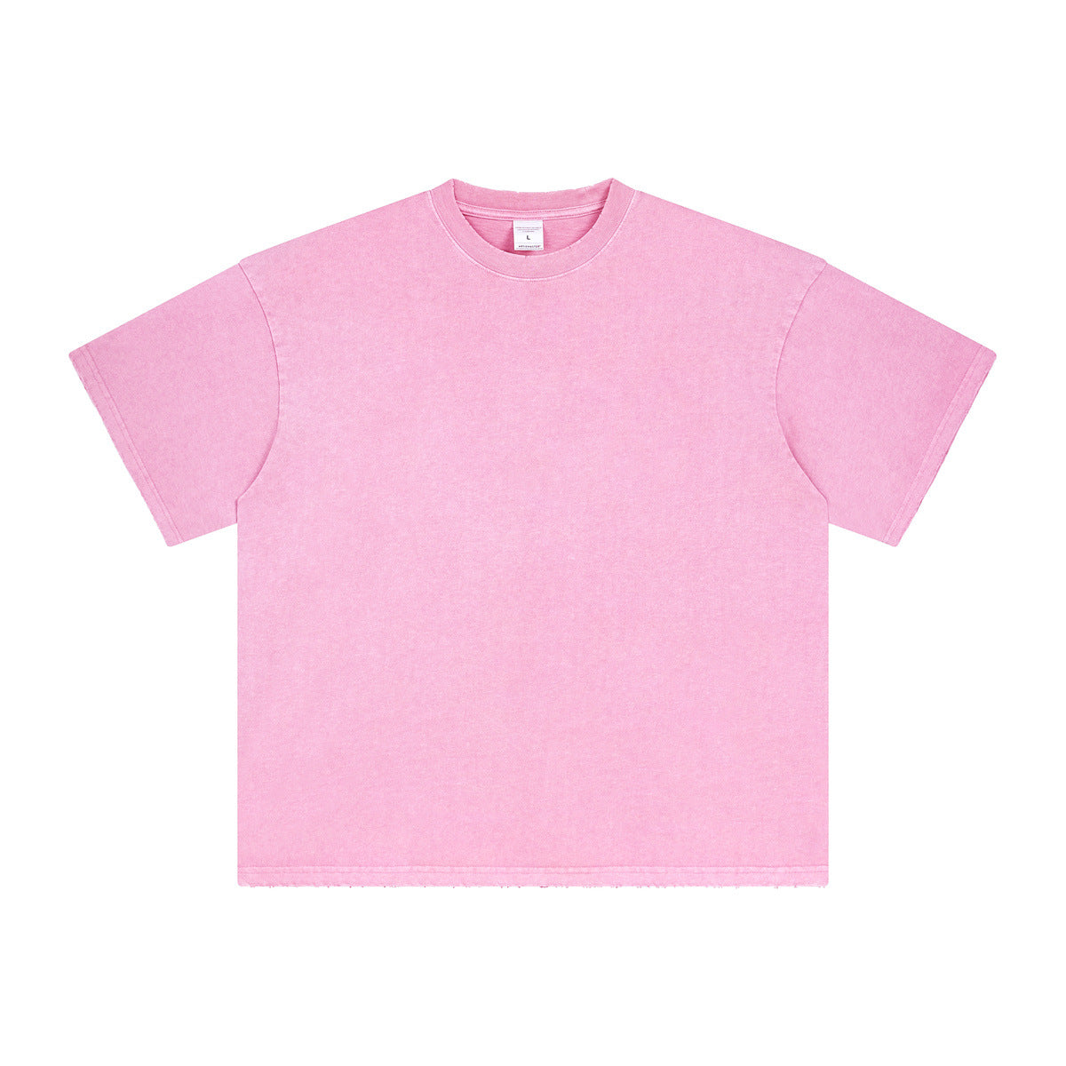 Washed Dyed Oversize Damage Short-sleeve T-shirt & Short Sweatpants Setup