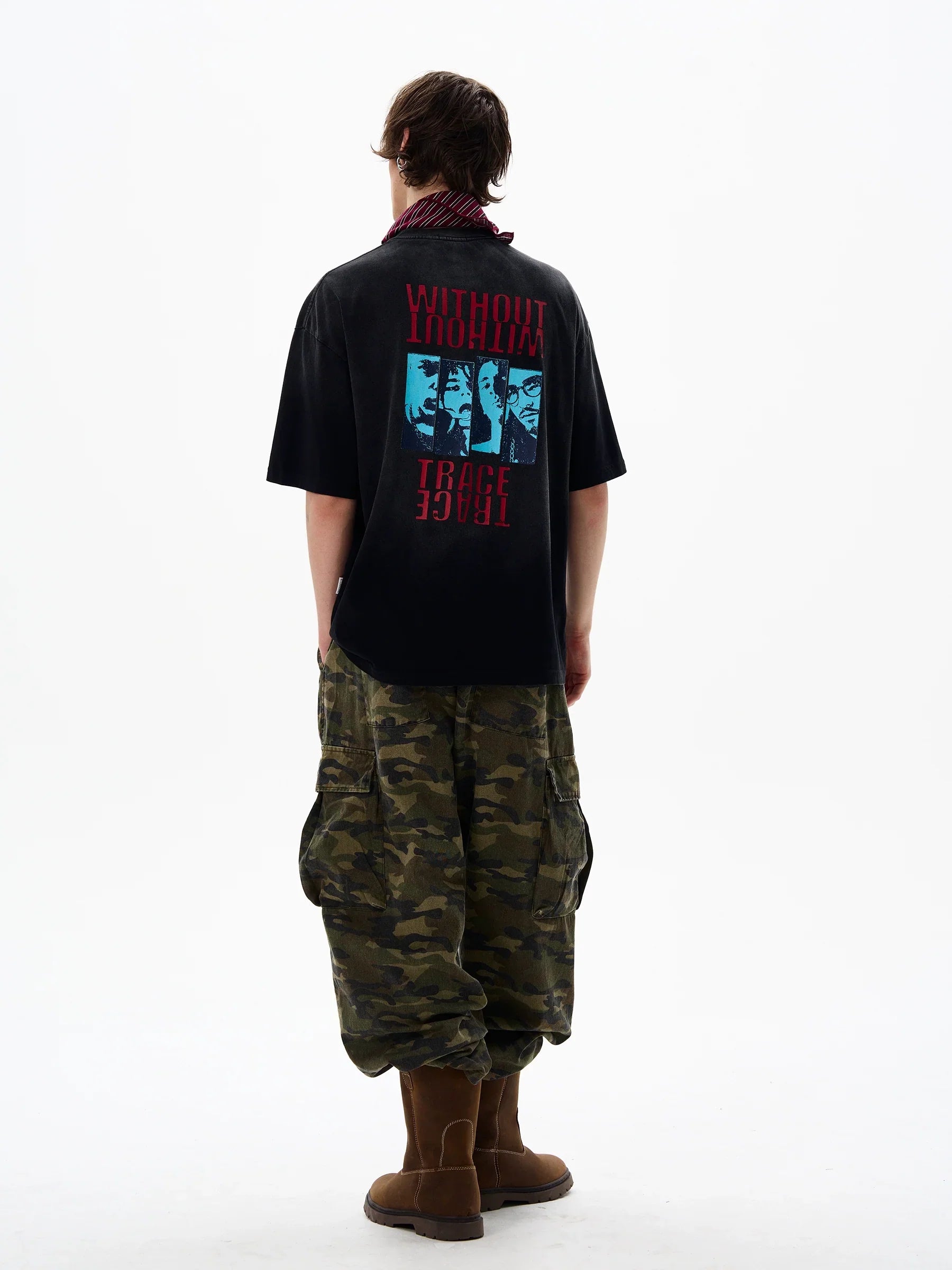 Portrait Print Short Sleeve T-Shirt