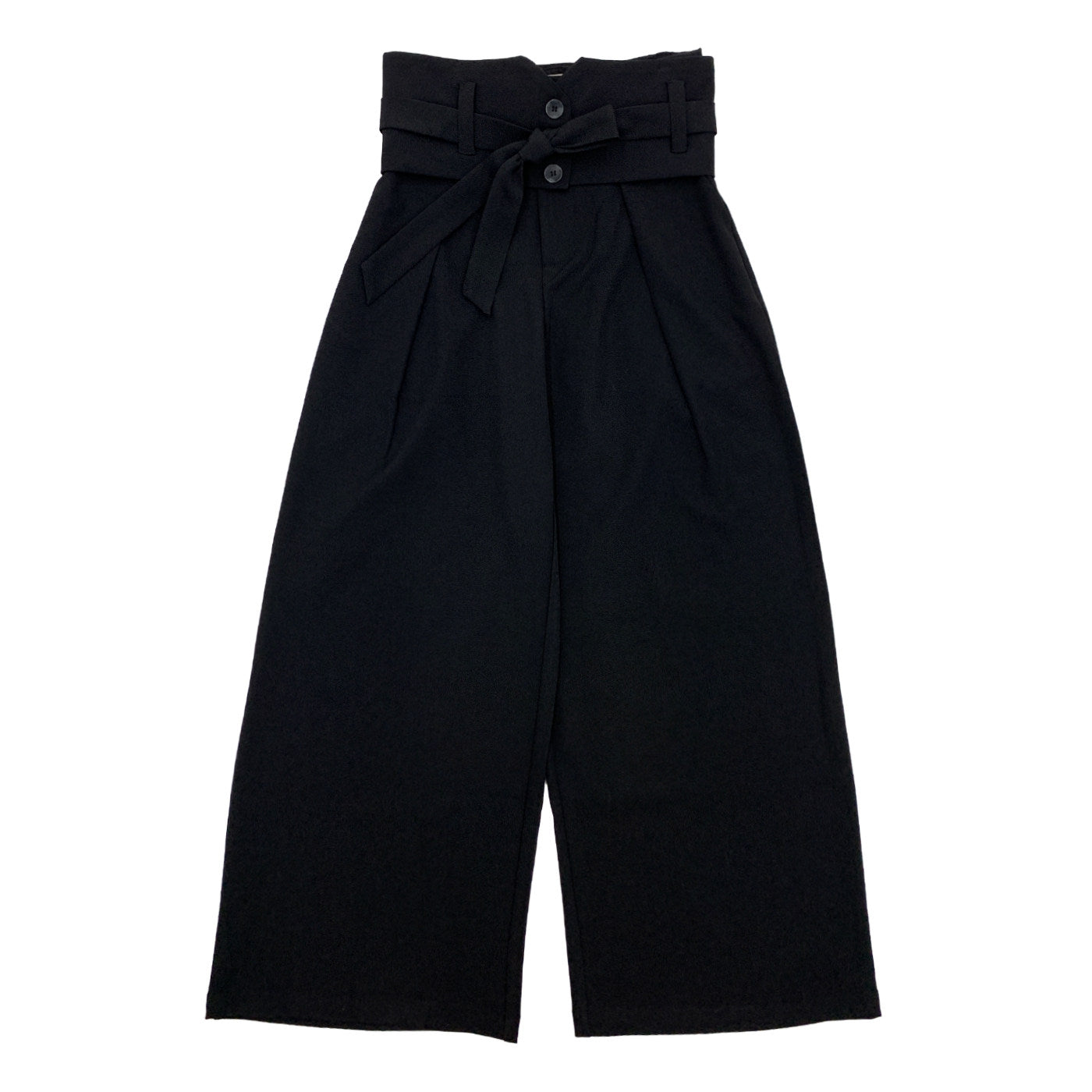 Button Front Long Sleeve Shirt & Pleats Wide Leg Trousers Setup